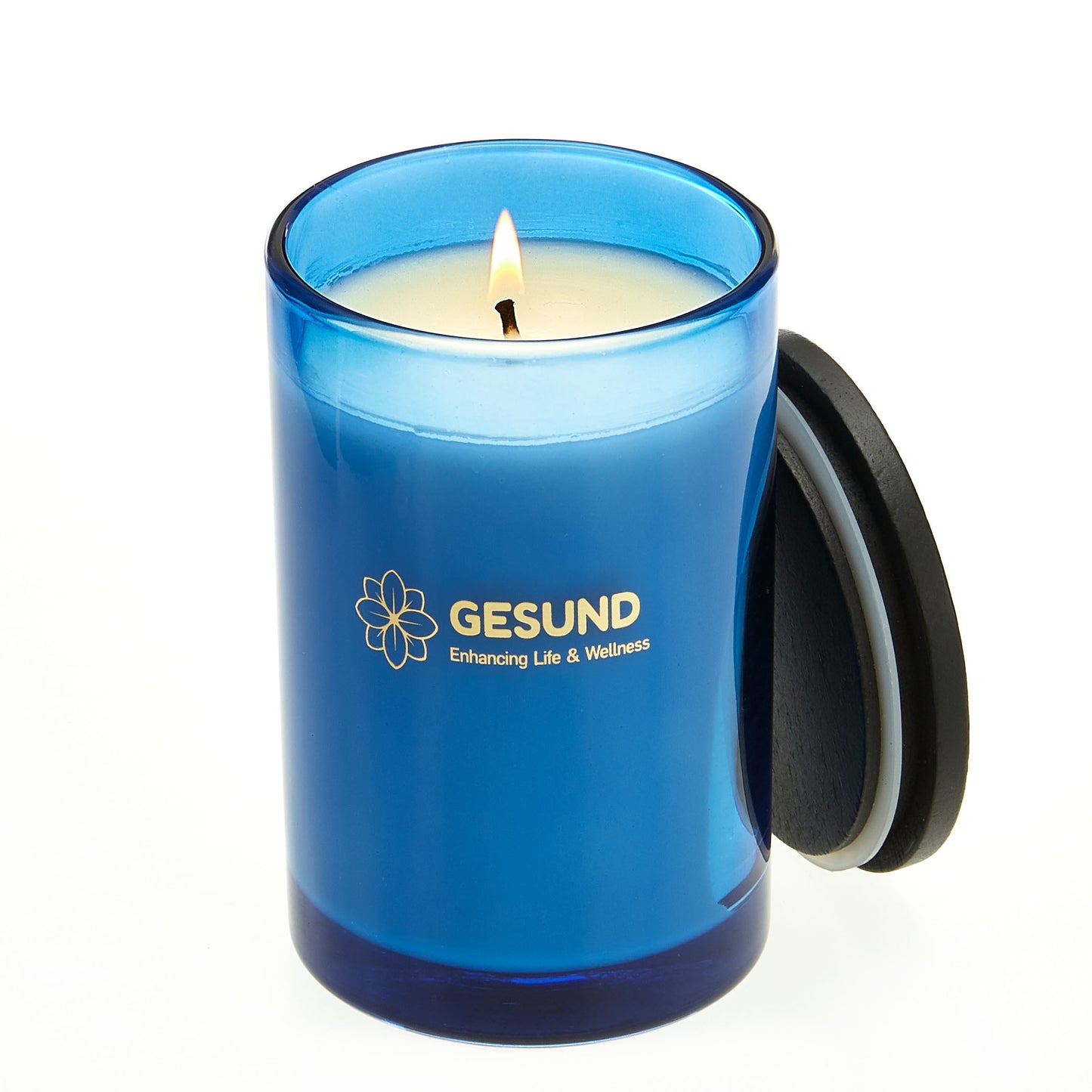 Cobalt Blue Candle - Scented Wild Citrus