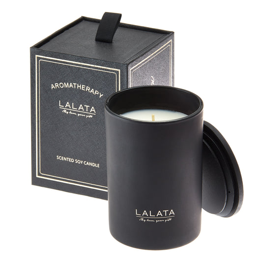 Black Candle - Scented Coconut+Mango+Amber