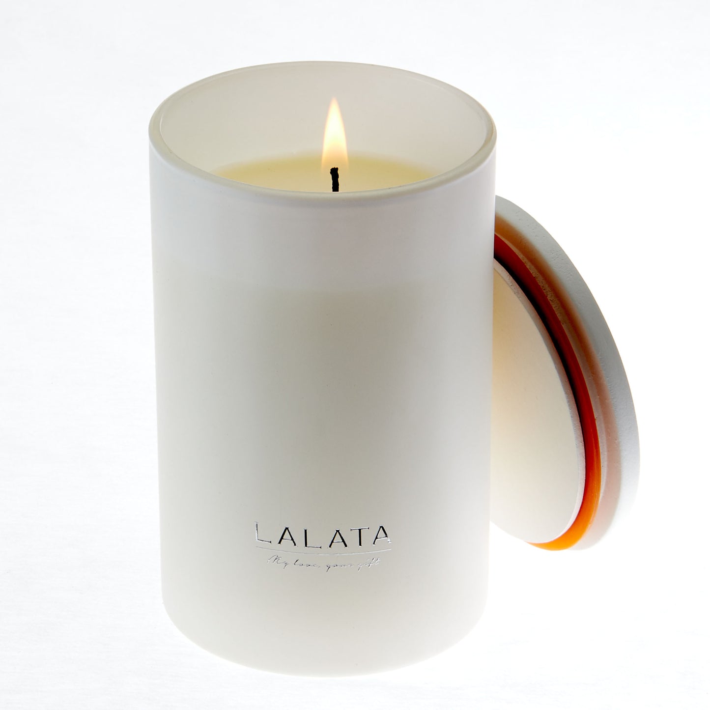 White Candle - Scented Lemon Tea+Musk